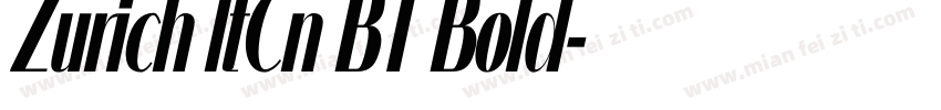 Zurich ltCn BT Bold字体转换